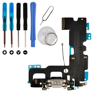 Dock Connector Ladebuchse Reparatur Set für iPhone 7 -weiß-
