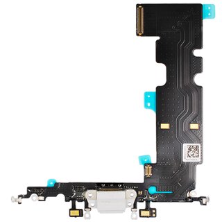 Ladebuchse Dock Connector Flexkabel für Apple iPhone 8 Plus - weiß