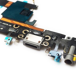 Dock Connector Audio Jack Reparatur Set für iPhone 6S -schwarz/grau-