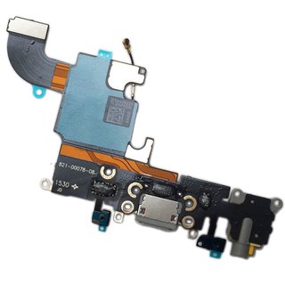 Dock Connector Ladebuchse Mikrofon Antenne Audio Flexkabel für iPhone 6S -schwarz/grau-