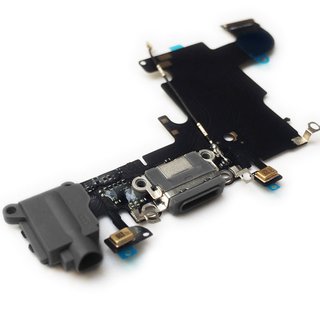 Dock Connector Ladebuchse Mikrofon Antenne Audio Flexkabel für iPhone 6S -schwarz/grau-