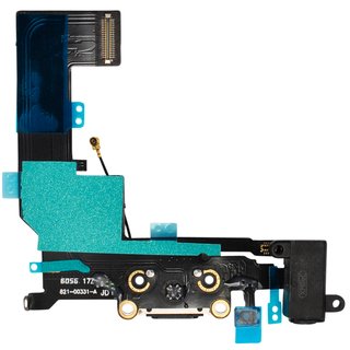 Dock Connector Audio Jack Reparatur Set für iPhone SE -schwarz/grau-