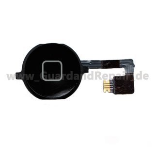 Homebutton mit Flex Kabel für iPhone 4S -schwarz-